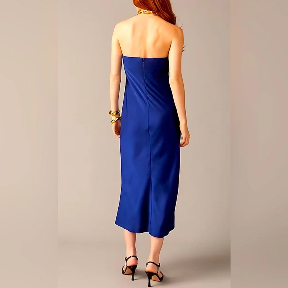 NEW J Crew Collection strapless Gwyneth slip dress in luster charmeuse!!! - Picture 2 of 7